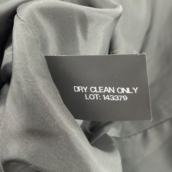 Anne Klein Pea Coat Women XL XLarge Charcoal Grey New Wool Blend Double Breasted - Picture 6 of 9